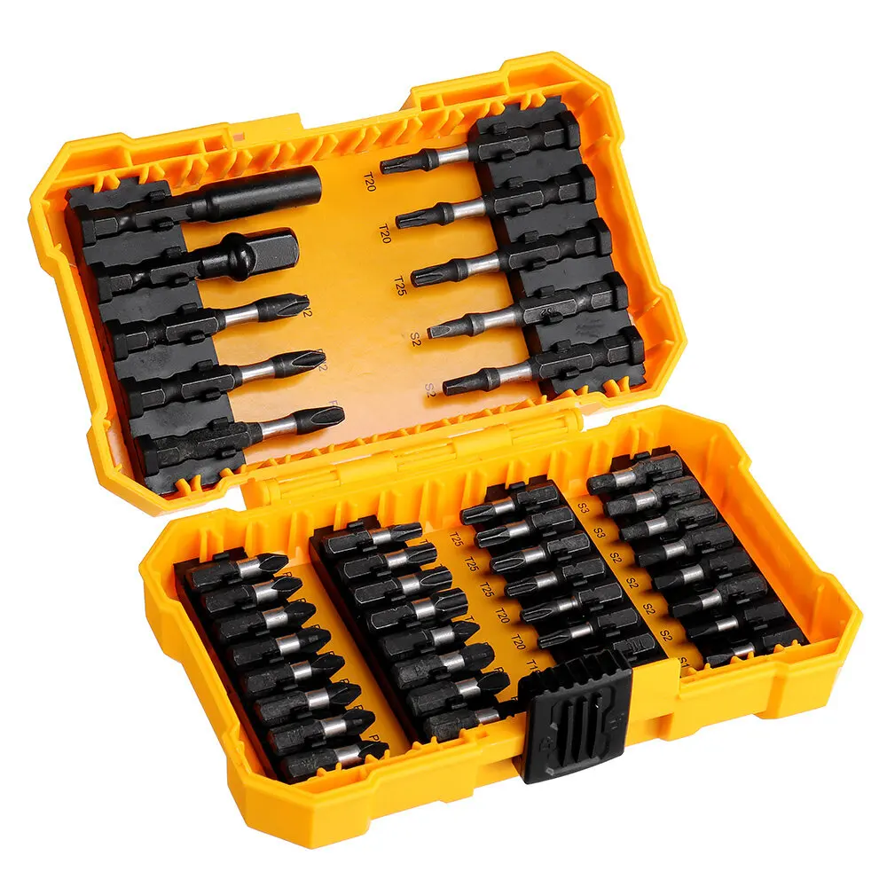 

Drillpro 1/4 Inch Socket Adapter 18/42pcs Screwdriver Bits Set S2 Steel Impart Screw Driver Drill Bit For Power Tools