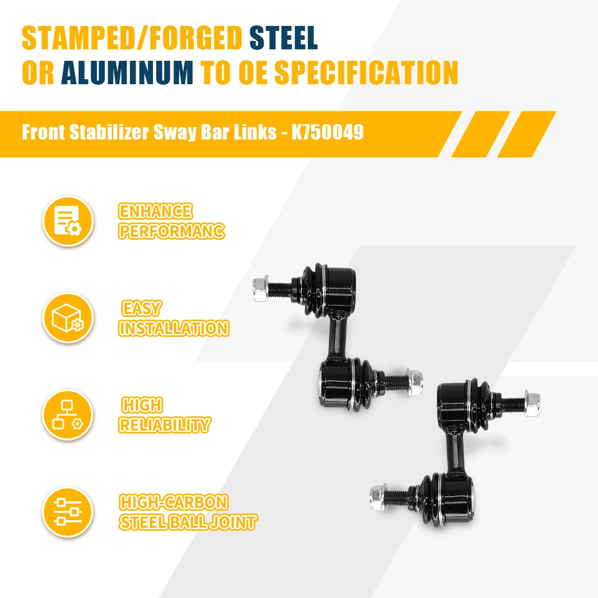 2pcs Front Suspension Kit Stabilizer Sway Bar Links For SUBARU FORESTER IMPREZA LEGACY OUTBACK 2002 2003 2004 2005-2017