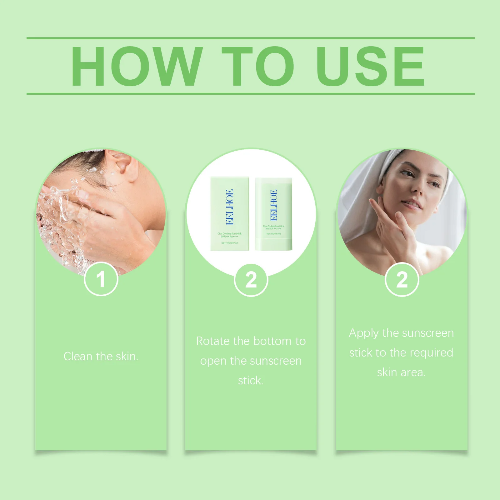 Centella Sunscreen Spf 50 UV Protection Outdoor Anti Oxidant Moisturizing Skin Care Hyaluronic Acid Face Sun Block Cream