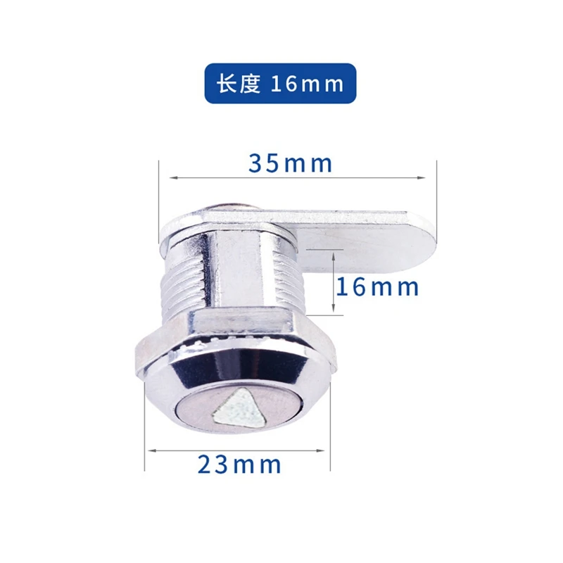 Cabinet door lock Drawer lock Zinc Alloy Triangle Lock File Cabinet