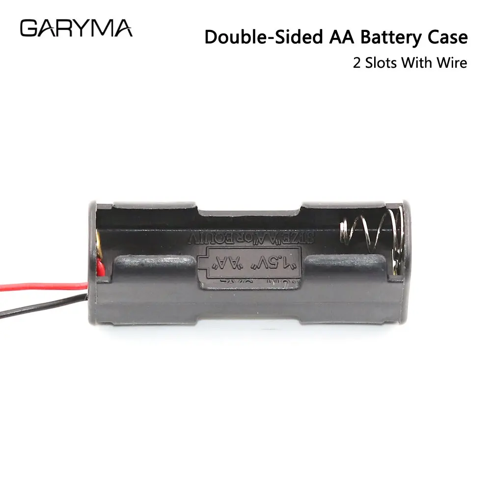 Battery Case AA Back To Back Holder Box Storage with Wire Leads 2x 4x 6x 8x 10x Slot 3V~15V Connector
