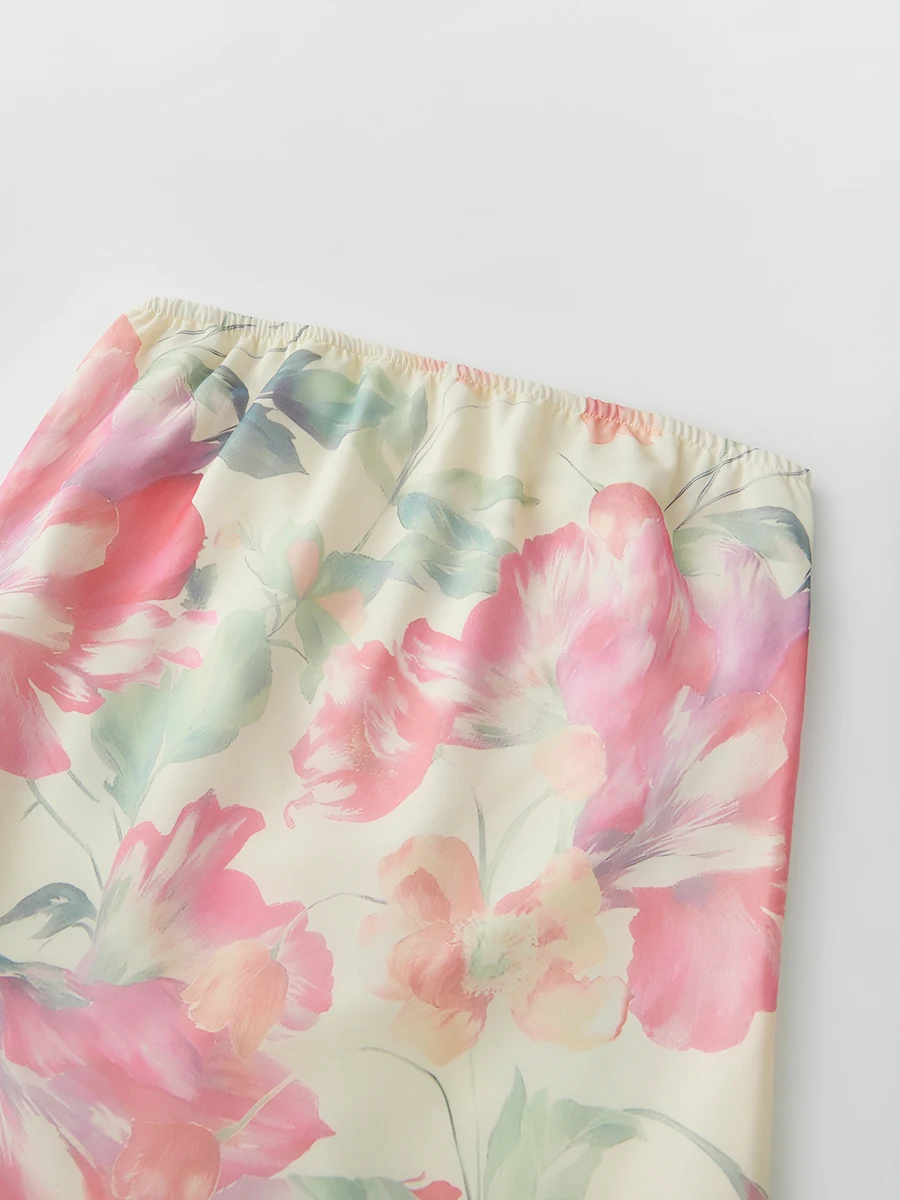 Elegant Floral Print Maxi Dress with Ruffled Off-Shoulder Design and Matching Scarf for Women s Summer Fashion