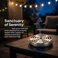1pcs Fireproof Mosquito Coil Box with Cover Outdoor Portable Mosquito Coils Tray Safe Aromatherapy Tray For Home Capming Q7G9 - Image 2