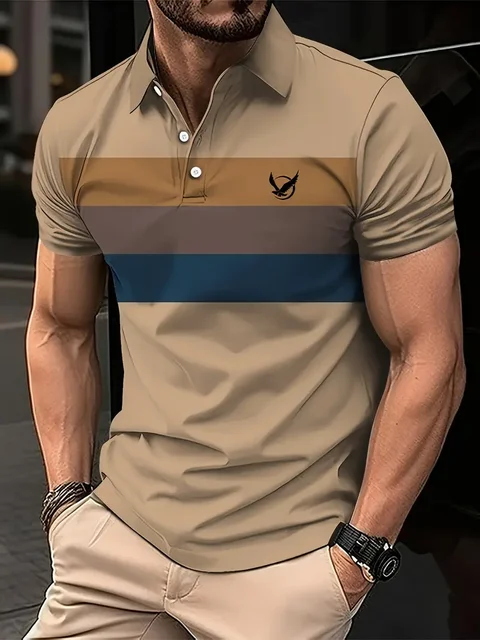 Men’s Striped Polo Shirt 4