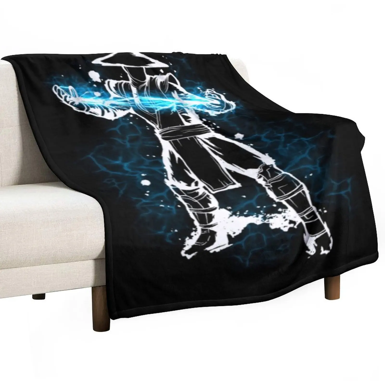 

Raiden Fatality Mortal Kombat T-ShirtRaiden Mortal Kombat Throw Blanket bed plaid Multi-Purpose Large Blanket Luxury St Blanket