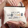 1pc Whimsical Cat Makeup Bag Compact Travel Cosmetic Case with Adorable Design, Durable Zipper Pouch and Portable Size 18x25cm 4