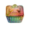Manicure Cup Manicure Tool Acrylic Powder Storage Glass Cup with Dust Lid Dip Dish Acrylic Powder Holder for Nail Design 6