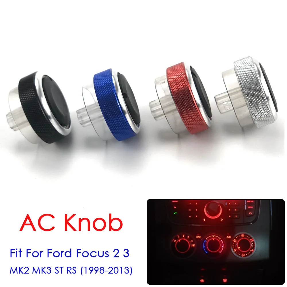 SmartStyle Aluminium Dash Control Knobs For Ford Focus, C-Max, S-Max, ST Models