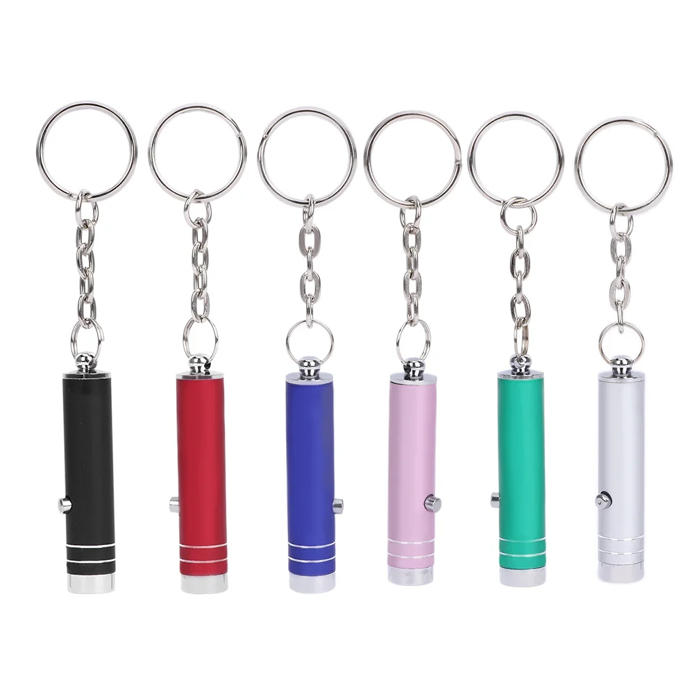 3PCS Note Checker Blacklight UV LED Mini Keychain Torches Watermark