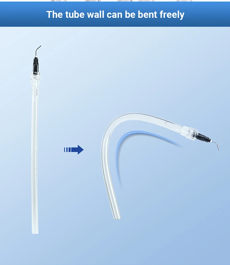 Dental Medizinische Einweg Speichel Auswerfer Mit Bewässerung Nadel Tipps Zahnarzt Werkzeuge Einweg Material AZDENT – Detail 5
