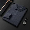 100% Wool Fashion Polo Sweater Men Top 2024 Winter Men Clothers Swethers Clothing Luxury Korean Vintage Simple Knitted Pullover 4