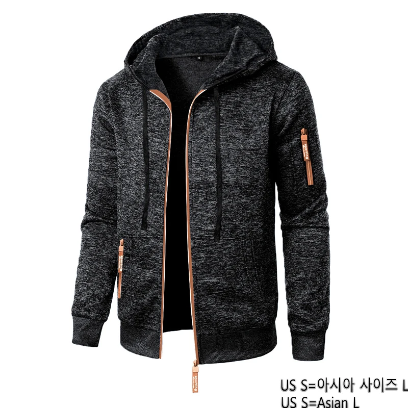 Animal Game Outdoor Men's Hooded Sweatshirts Long Sleeve Casual Zipper Jacket Coats Solid Warm Work Coats Zip Hoodies Streetwear