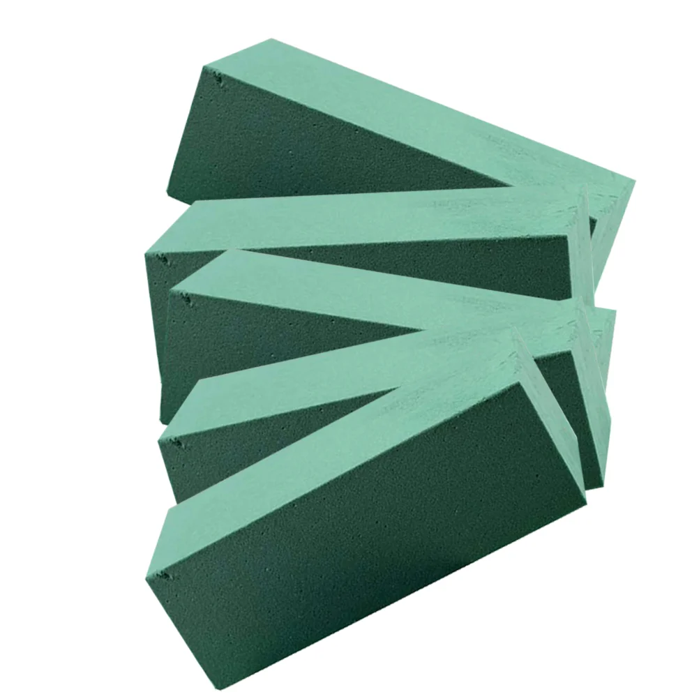 

5Pcs Green Craft Bricks Wedding Flower Block Lightweight Dry Floral for Artificial Flowers, Dried Arrangements