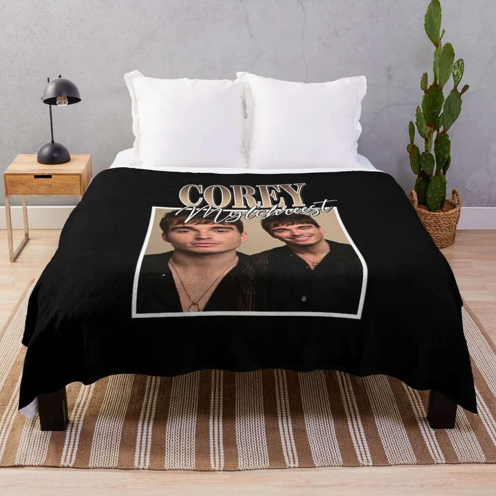 

Corey Mylchreest Throw Blanket Retro Blankets Picnic Blanket Blanket Fluffy
