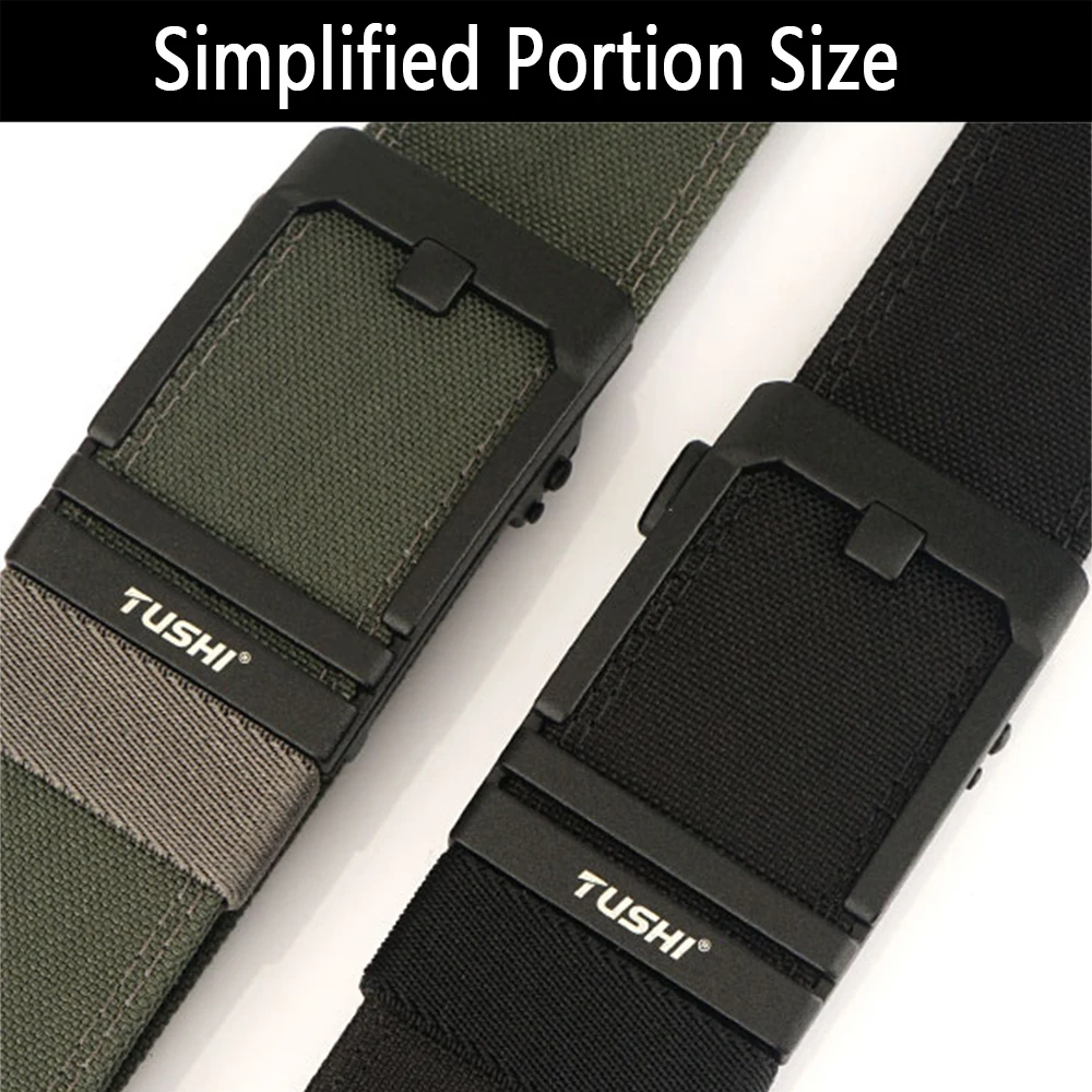 Tushi neuer 4,3 cm harter Waffen gürtel für Männer und Frauen Legierung automatische Schnalle taktischer Außen gürtel 1100d Nylon Militär IPSC Gürtel männlich – Detail 5