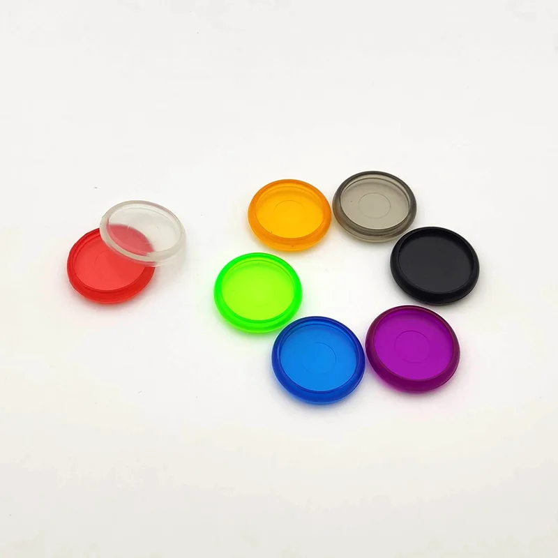 100pcs 24mm Mushroom Hole Binder Disc Colorful Transparent Round Binding Ring Buckle Notebook Plastic Discbound DISC RING Disc