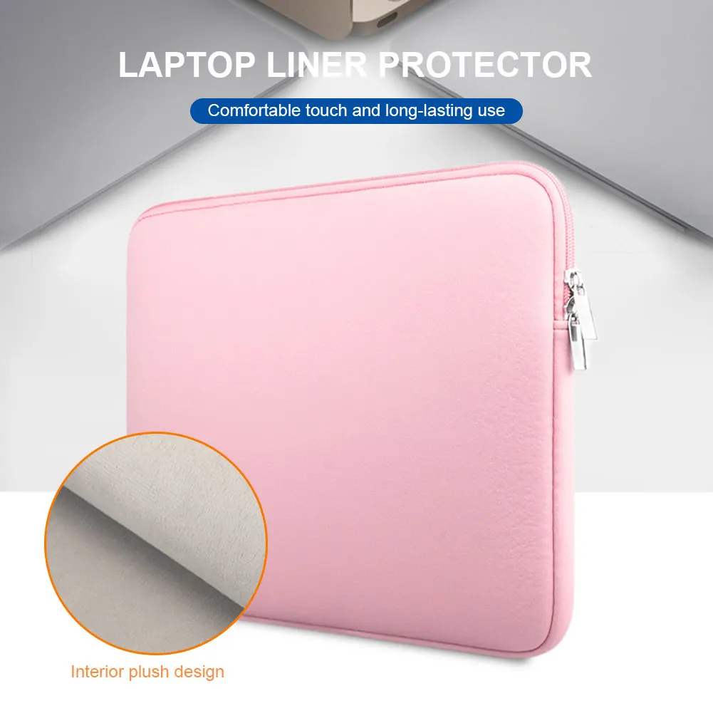 Portable Notebook Laptop Bag 11/13/14inch Laptop Protective Case Pink