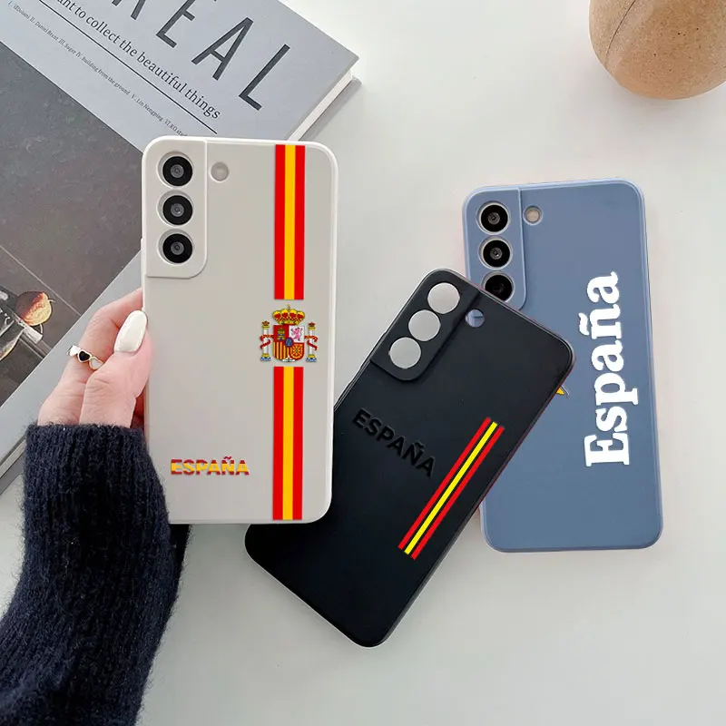 Spain Flag-Inspired Red and Yellow Line Phone Case Cover
