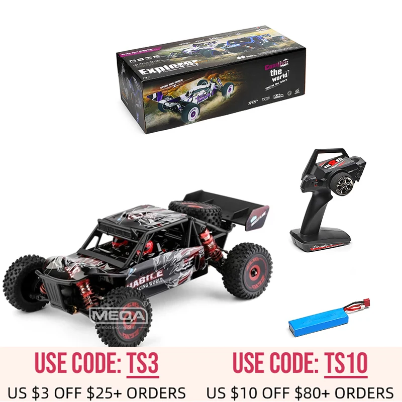 Wltoys 124016 4WD 75Km/H Brushless Motor Electric High Speed Racing 1/12 2.4GHz Off-Road Drift Car RC Toys for Children |