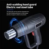 2000W 220V EU Plug Industrial Electric Hot Air Gun Thermoregulator LCD Heat Guns Shrink Wrapping Thermal Heater Nozzle 1