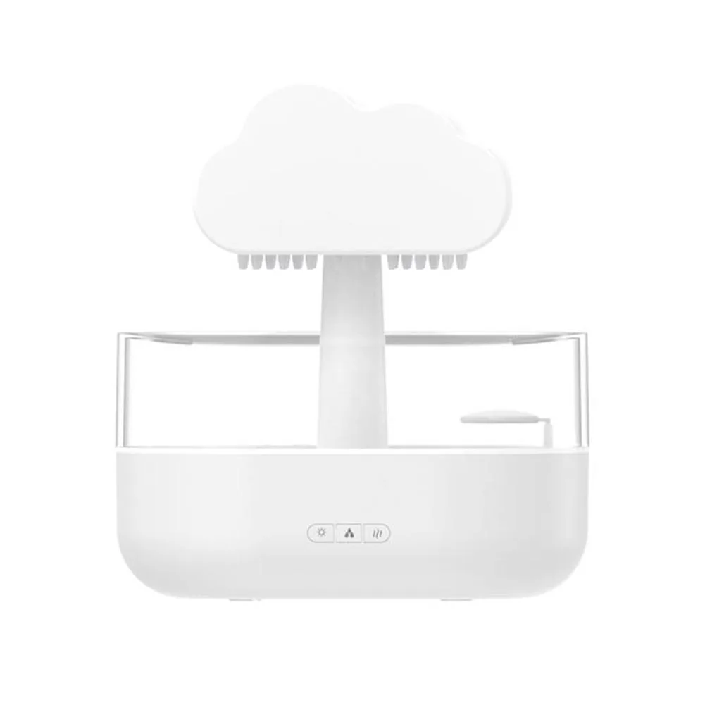 

2023 Cloud And Raindrop Humidifier Night Light Multicolor 7 Color Household Ra Cloud Landscape LED Table Lamp Diffuser
