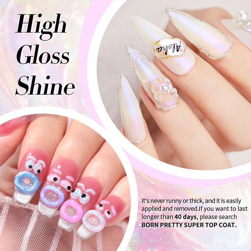 BORN PRETTY 5ml Modeling Carving Gel Nail Polish Aurora PVC Soft Solid Gel Varinsh Transparent Soak Off UV LED Painting Gel