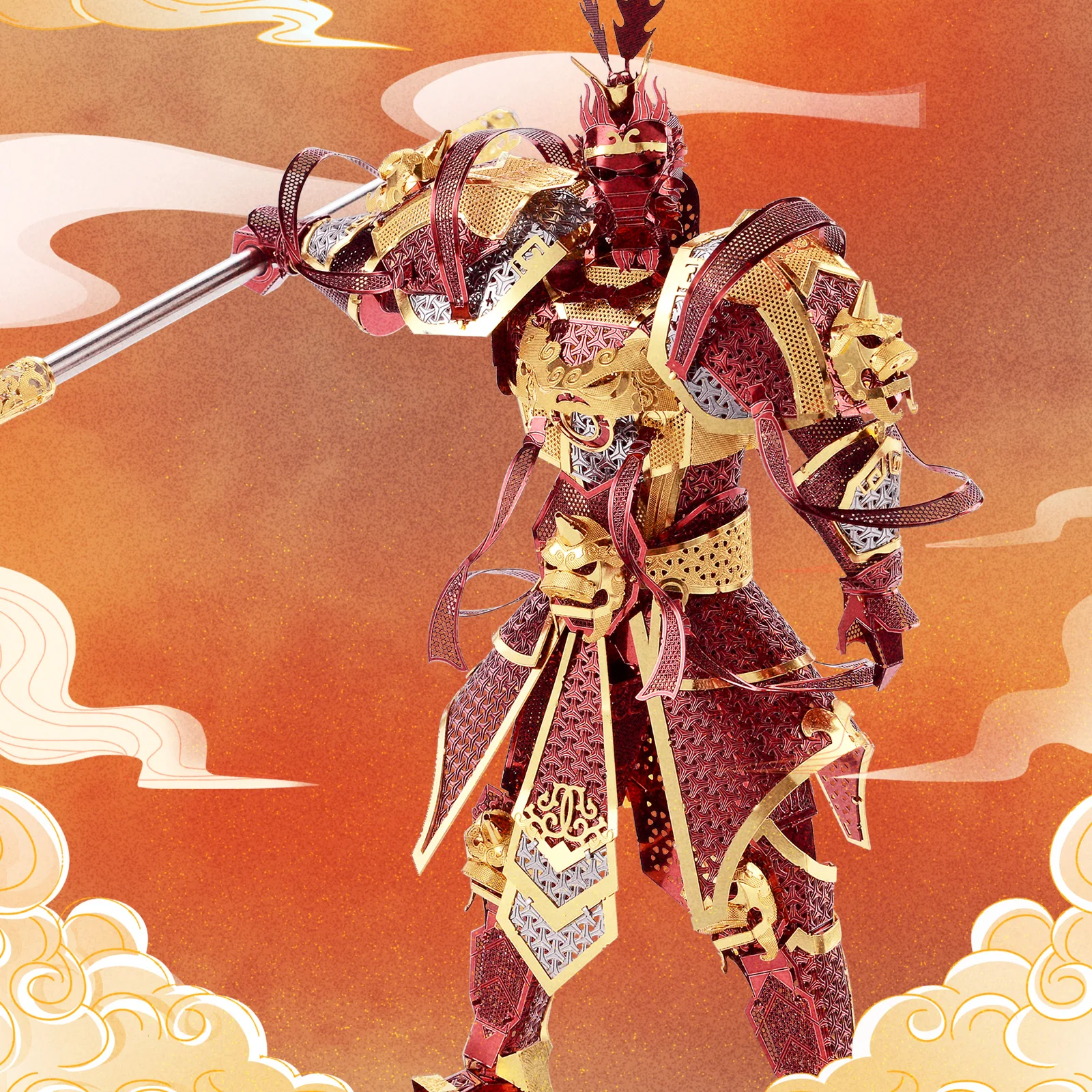 P.ridleyi Monkey King (TC)【M-17】 Piececool 3D Metal Puzzle -THE MONKEY KING Model Building Kits