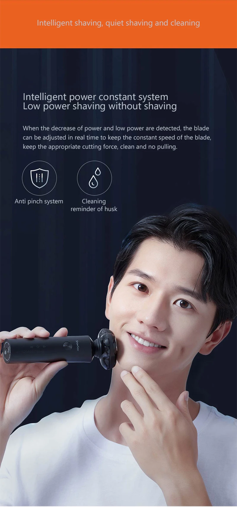 Xiaomi Showsee F1-BK Electric Shaver description image 5