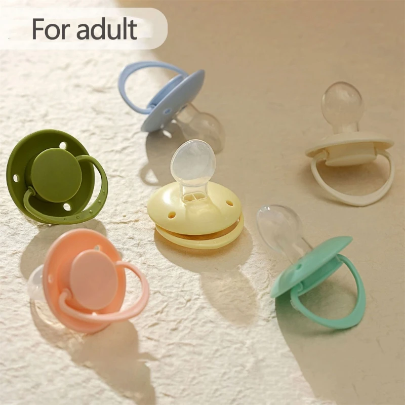 

Adult Pacifier Silicone Nipple Chewable Toy Soother Pacifiers for Autisms High Pressure Work and Anxious People