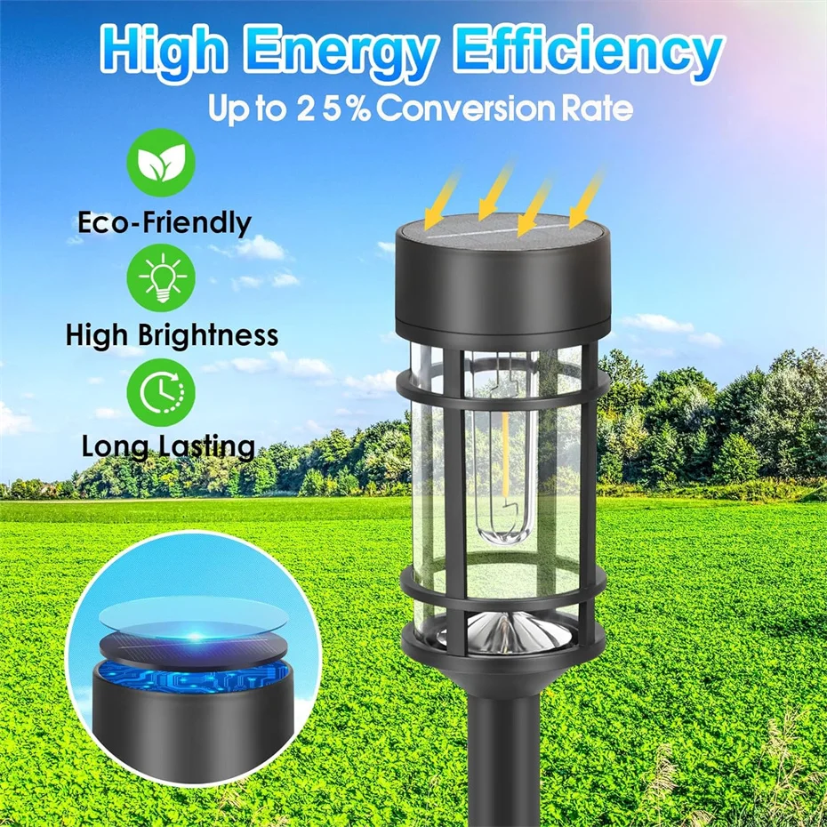 Solar Pathway Lights LED Solar Lights Outdoor Waterproof Garden Light outdoor IP65 Lamp Super Bright Spotlight