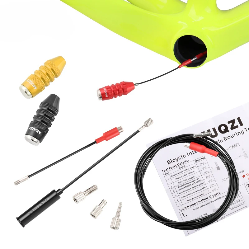 

Bicycle Frame Internal Routing Tool Set Magnetic MTB Mountain Bike Brake & Shift Cable Di2 Wiring Installation Tool Kit