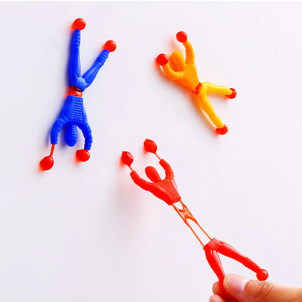 Wall Climbing Toys 20Pcs Novelty Sticky Wall Climbing Climber Men Kids Boy Birthday Party Favors Supplies Pinata Fillers Treat Bag Goody Bag Gifts
