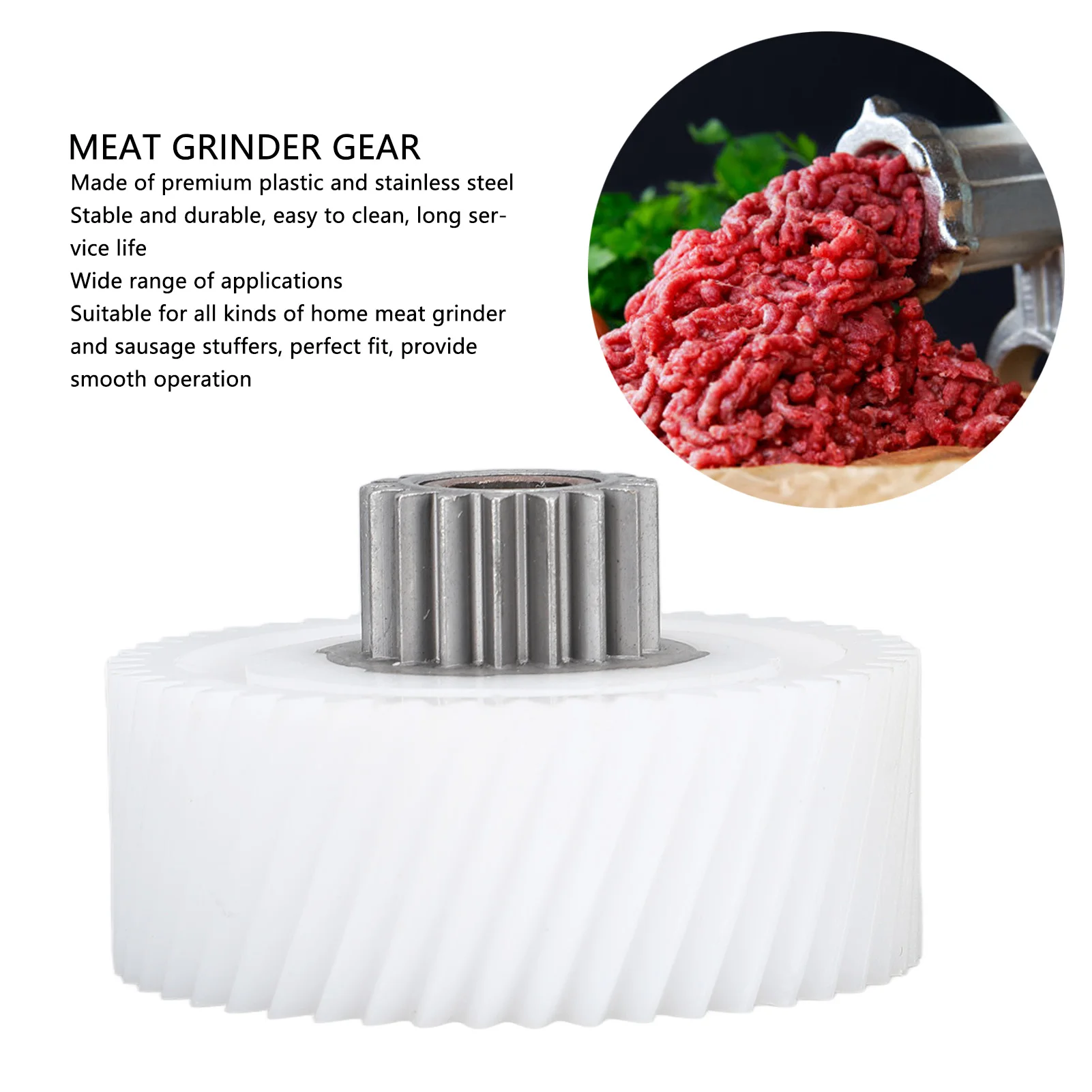 Meat Grinder Gear Spare Part Pinion Accessories for Replacement, kitchen tools