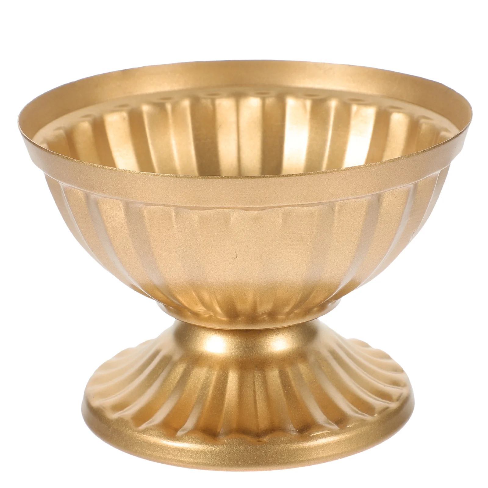 

European Style Flower Pot Vase Rustic Decor Small Metal Vintage Ornaments Decorative Arrangement Table Flowers