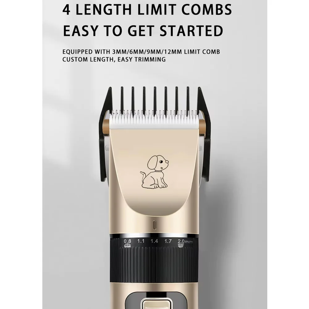 Professional Rechargeable Quiet Pet Clipper Kit 3