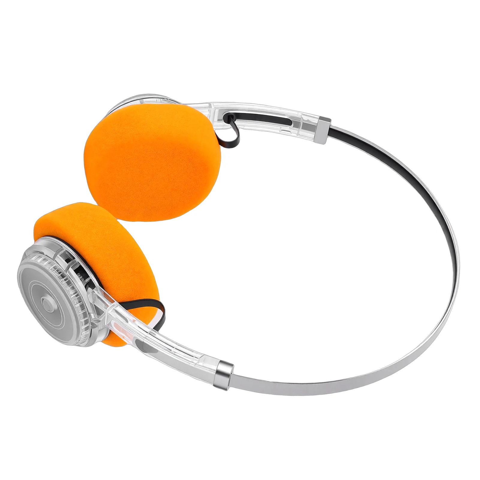Retro Sports Headset with Mechanical Volume Adjustment and Extendable Metal Headband