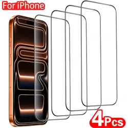 Premium 4 - Pack HD Tempered Glass Screen Protectors with Oleophobic Coating - 4 Pieces
