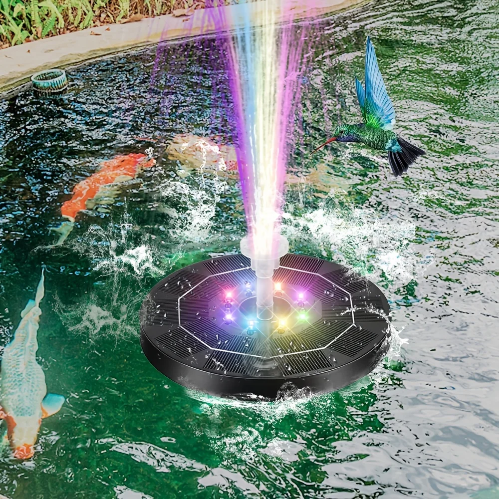 Banyan barst Klokje 3W Solar Vogel Bad Fontein Pompen Voor Tuinen Vijvers Zwembaden Met Led- verlichting, opslag Batterijen Spray Water 'S Nachts _ - AliExpress Mobile