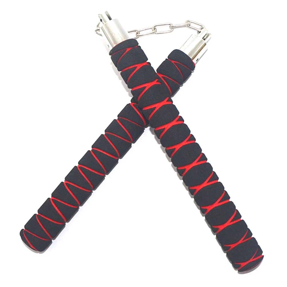 1-10PCS Fitness Nunchuck wooden martial arts stick foam nunchakus Foam Training Nunchucks for Martial Arts Wingchun Kung Fu Practice Stick Chinese Equipment for Beginner