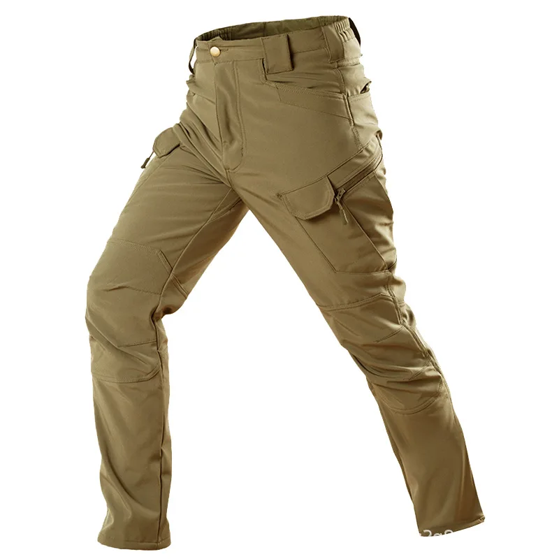 Winter New Fashion Trend Warm Keeping Training Clothes X7 X9 Tactical Pants Plush Waterproof Tactical Trousers Combat Pants Men