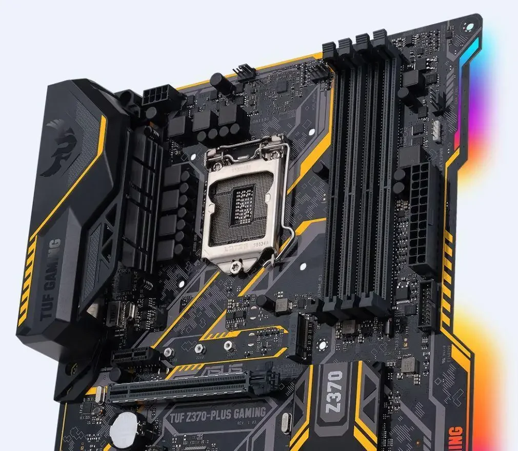 Description Picture 3 of itemASUS TUF Z370-PLUS GAMING Z370 Motherboard Socket LGA 1151 i7 i5 i3 DDR4 PCI-E 3.0 SATA3