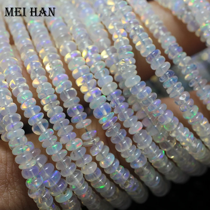 Bracelet Perles Opale éthiopienne Et Péridot Naturel - Fait Main En Inde, Réglable