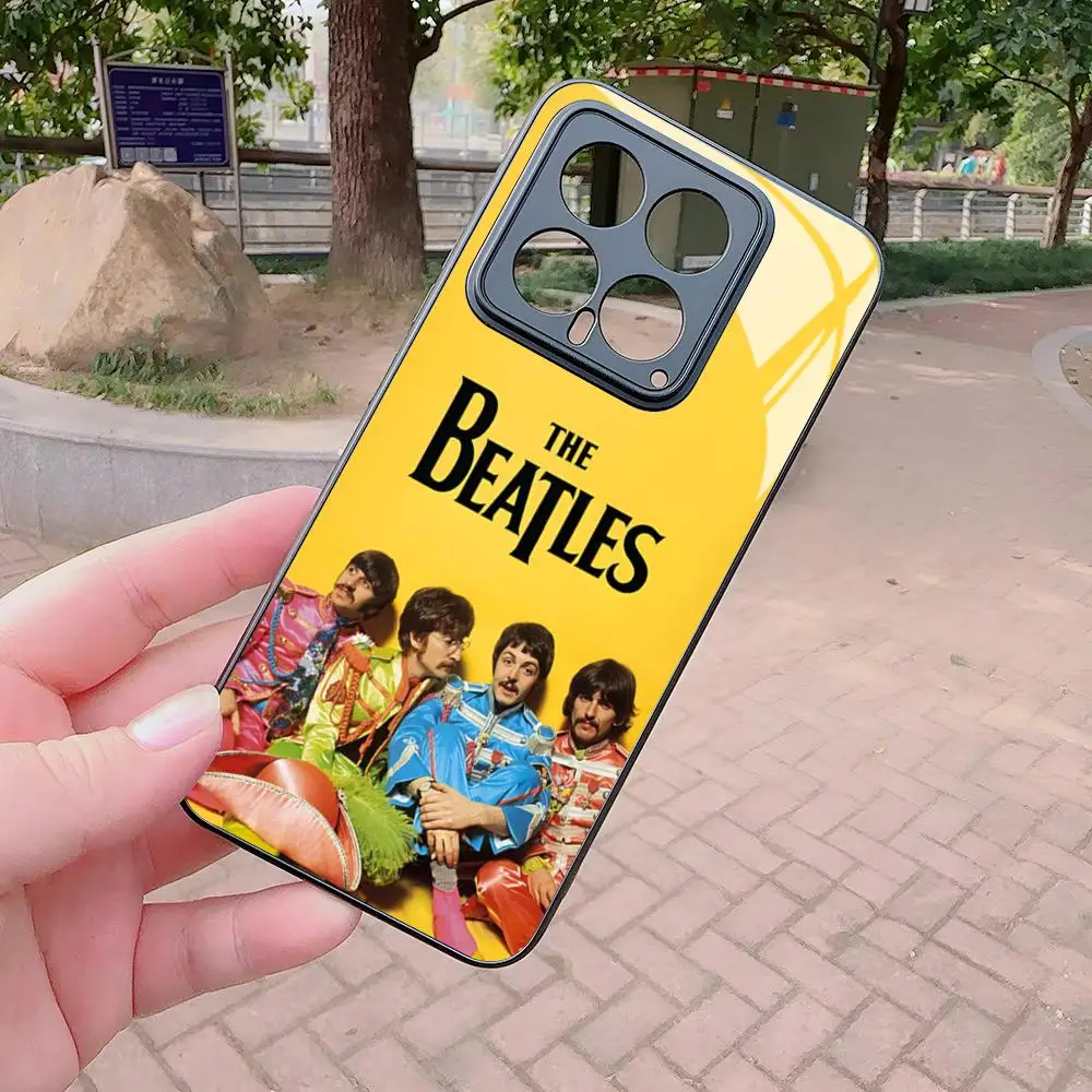 Premium Glass Cover Phone Case - The Rock Beatles Band Design