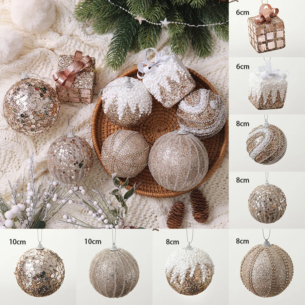 thumbnail image 1 of Bolas de Navidad Árbol de Navidad Ceremonia de bodas de plata Decoración con champán Decoración para el hogar Cocina Sala de estar Dormitorio, 1 of 5