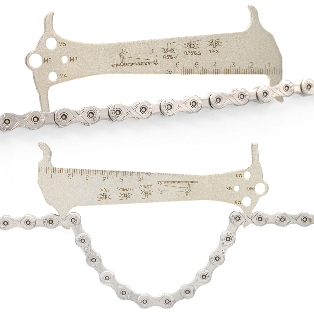 Bicycle Chain Wear Checker Indicator Repair Tool Mountain Road Chains