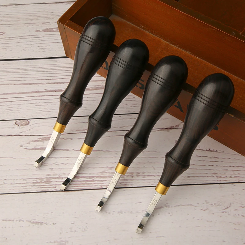 Professional Leather Craft Hand Tools Leather Edge Creasing Tool with