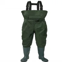 

Breathable Waterproof Stocking Foot Fly Fishing Chest Waders Pant for Men and Women with Phone Case B577
