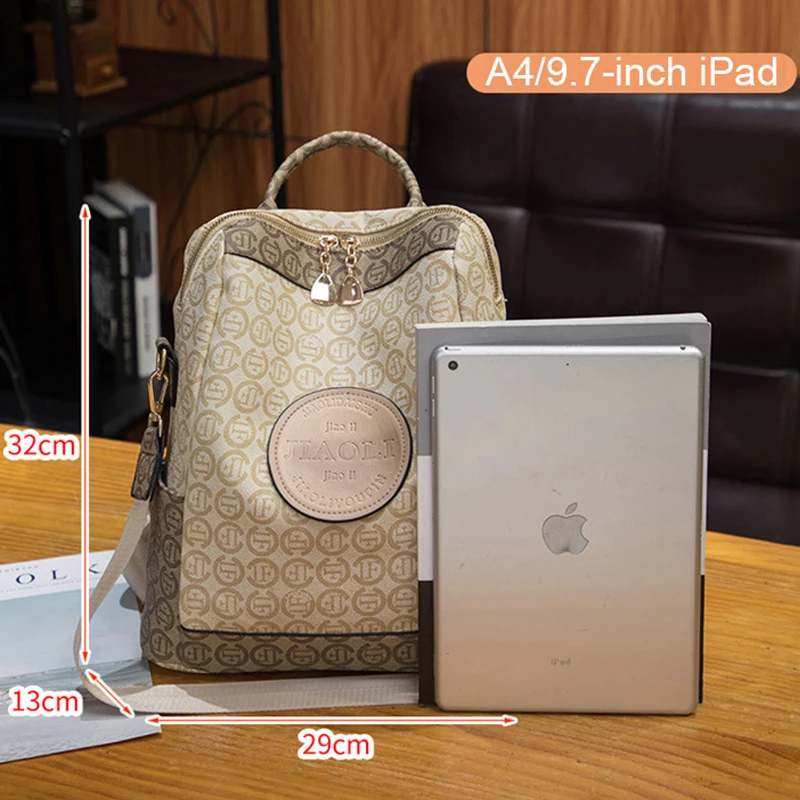 Brand Genuine Leather Women Backpacks High Quality Large Capacity - Main Image