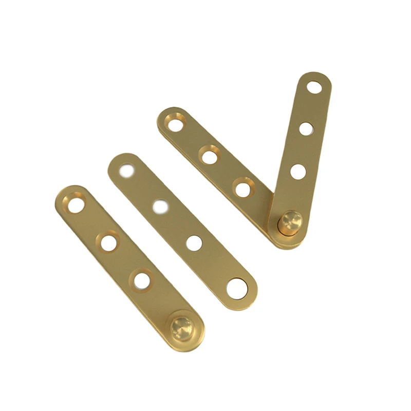 1 Paar Kupferscharniere mit Auf- und Abscharnieren, Möbelscharniere, Ton, drehbar, versteckte Hardware, Befestigungselement, Falttüren – Detail 6