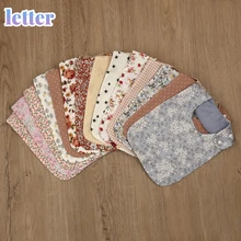 

Floral Vintage Newborn Double Side Bibs Boys Girls Waterproof Linen Cotton Saliva Towel Baby Shower Gifts